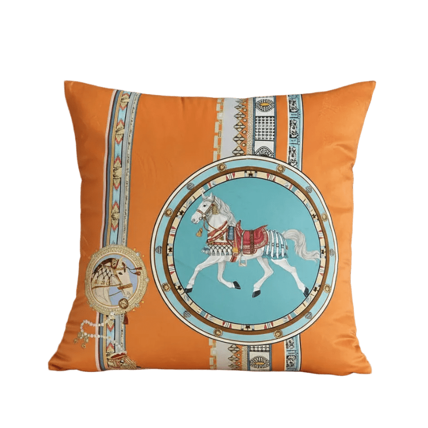 1124 Regal Horse Velvet Pillow Cover