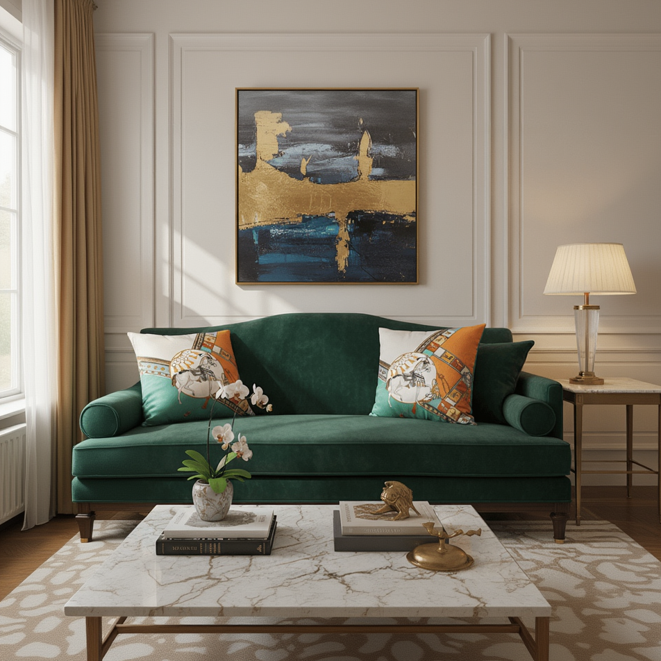 1178 Royal Horse Pillow Cover