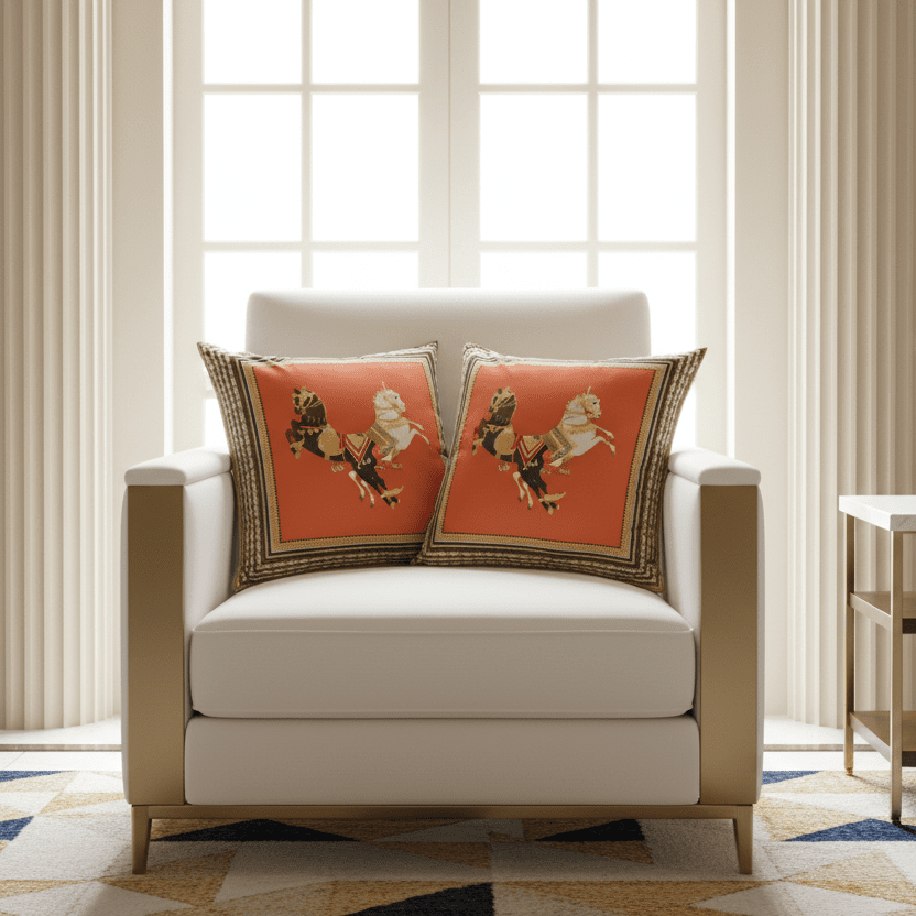 1180 Ruby Empress Pillow Cover