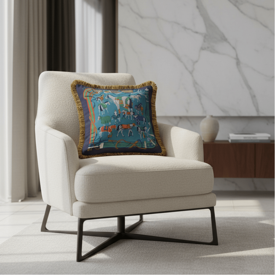 1085 Saddle Society Pillow Cover
