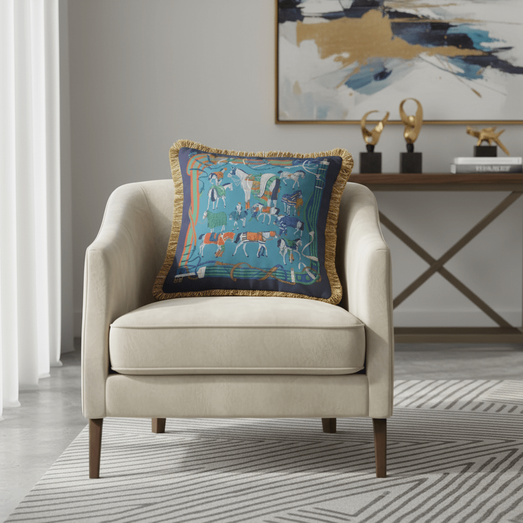 1085 Saddle Society Pillow Cover
