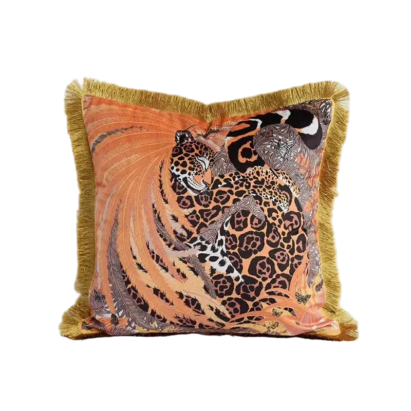 1094 Saffron Jungle Pillow Cover