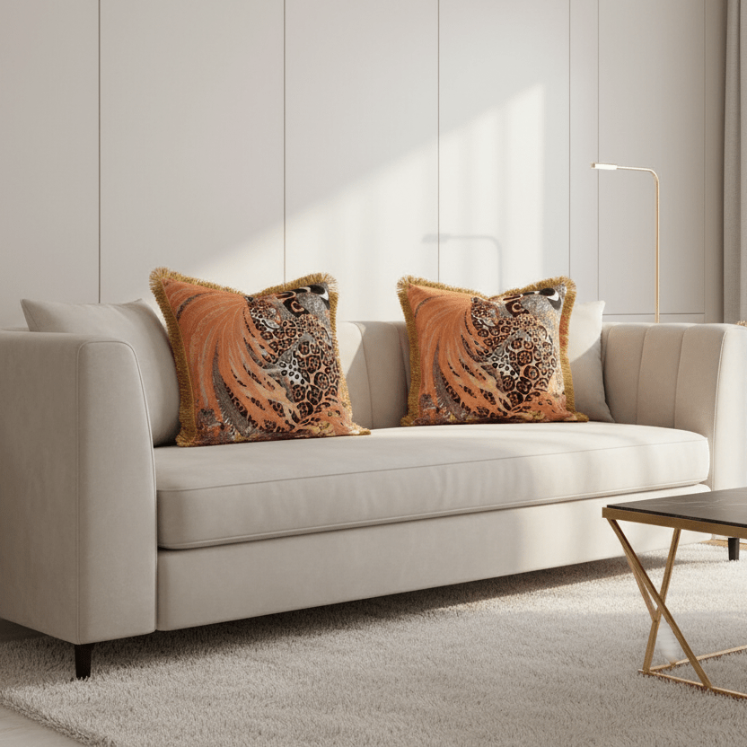 1094 Saffron Jungle Pillow Cover