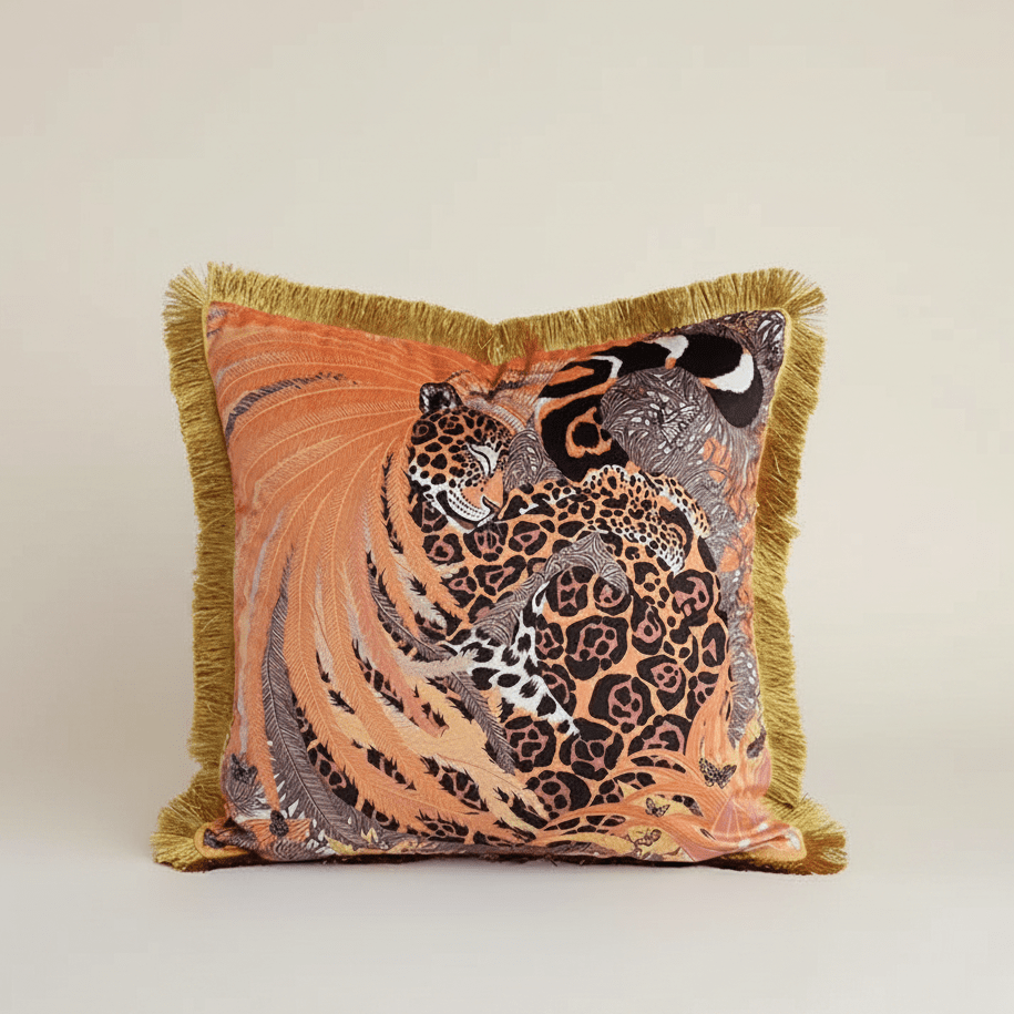 1094 Saffron Jungle Pillow Cover