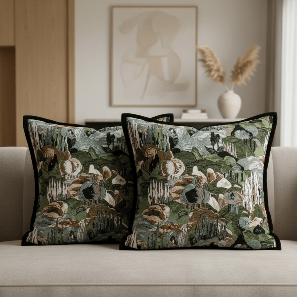 1101 Serene Terrain Pillow Cover