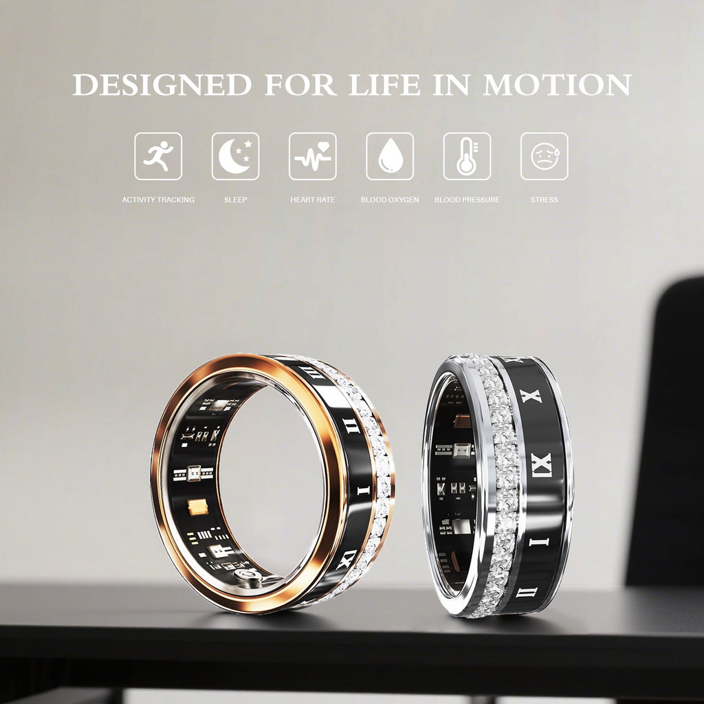 Smart Ring IP68 Waterproof Sleep and Fitness Tracker Rings