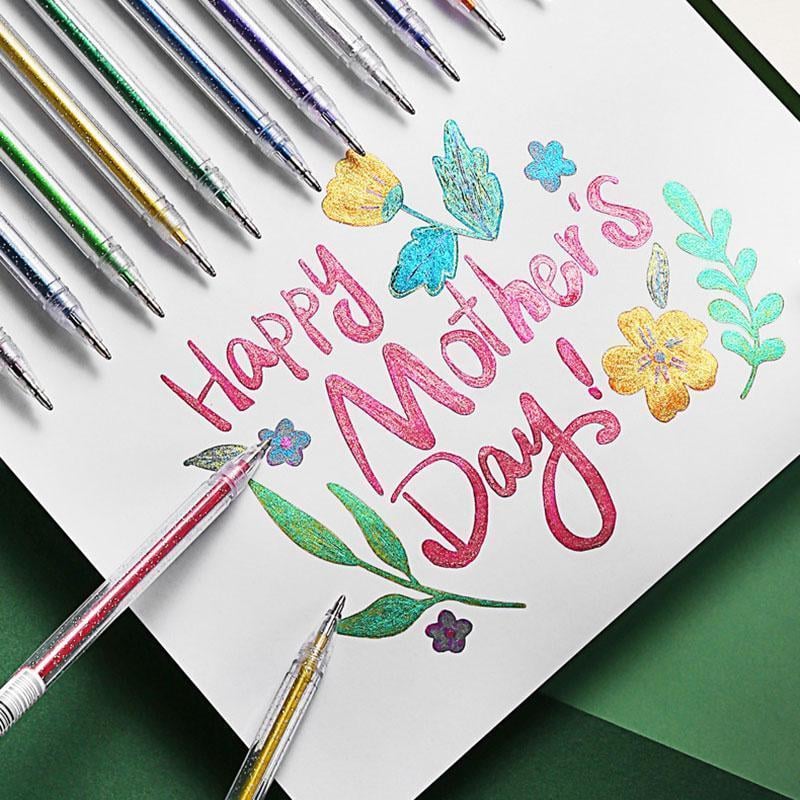 ⏳Last Day Sale Only $11.99!!💥Sparkle Glitter Gel Pen Set, Smooth & Smudge-Resistant, Eco Glitter, Ideal for All Ages – Grab Now!