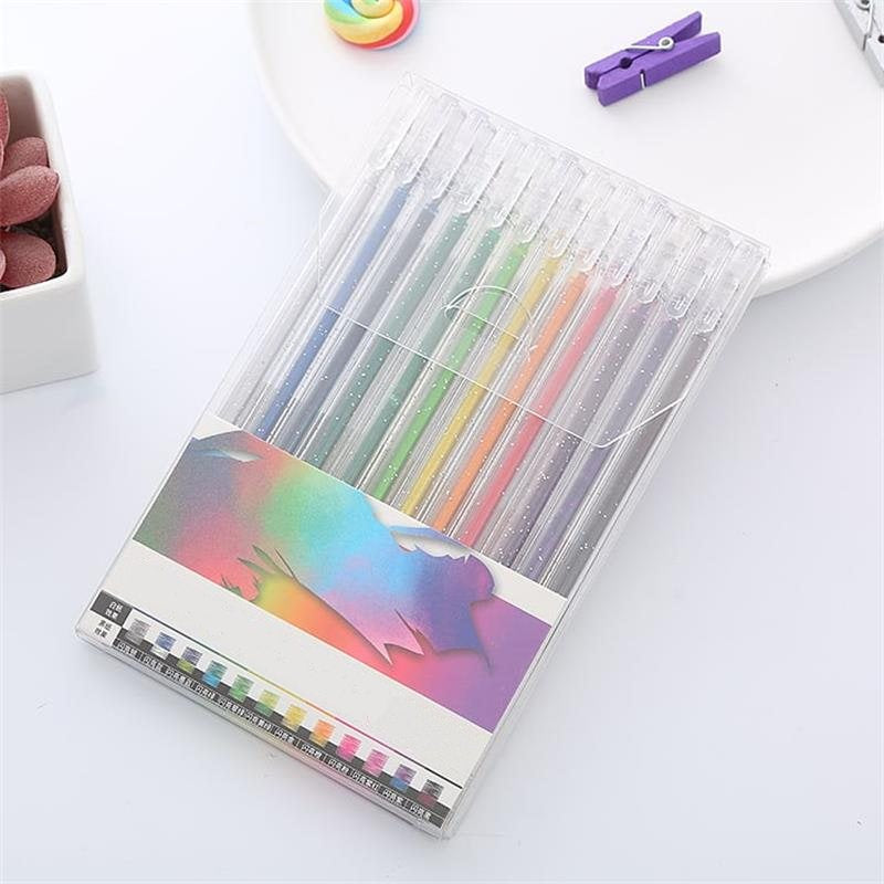 ⏳Last Day Sale Only $11.99!!💥Sparkle Glitter Gel Pen Set, Smooth & Smudge-Resistant, Eco Glitter, Ideal for All Ages – Grab Now!