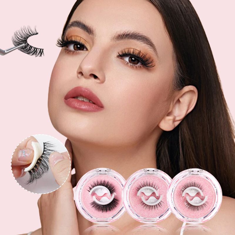 ⏳Limited-time sale ONLY $10.99!!🌸Self-Adhesive Reusable Lashes – 3-Sec Application, No Glue Needed