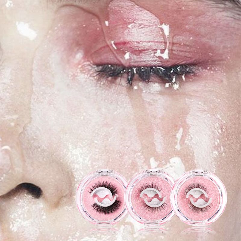 ⏳Limited-time sale ONLY $10.99!!🌸Self-Adhesive Reusable Lashes – 3-Sec Application, No Glue Needed
