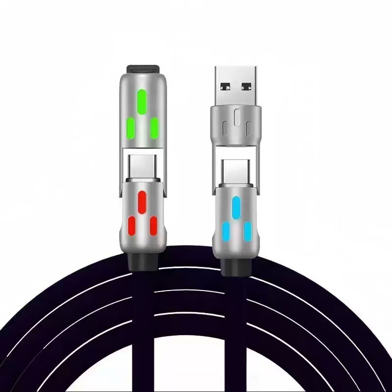 ⏳LAST DAY SALE ONLY $10.99!🔥Universal RGB 4-in-1 Fast Charging Cable