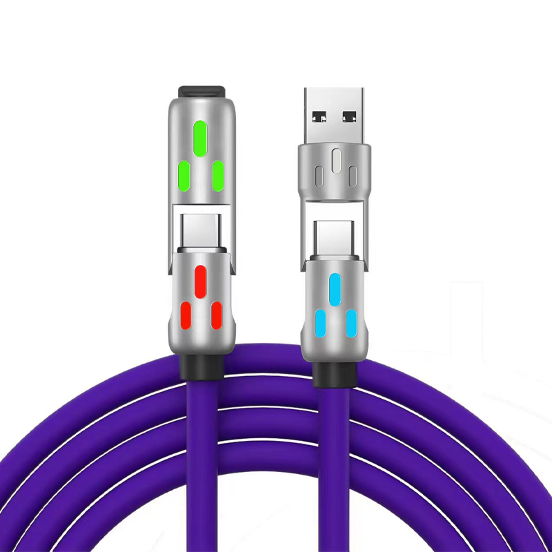 ⏳LAST DAY SALE ONLY $10.99!🔥Universal RGB 4-in-1 Fast Charging Cable