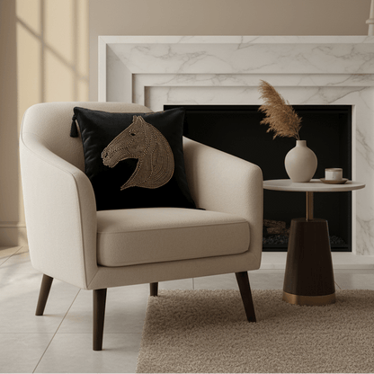 1100 Starlight Stallion Velvet Pillow Cover