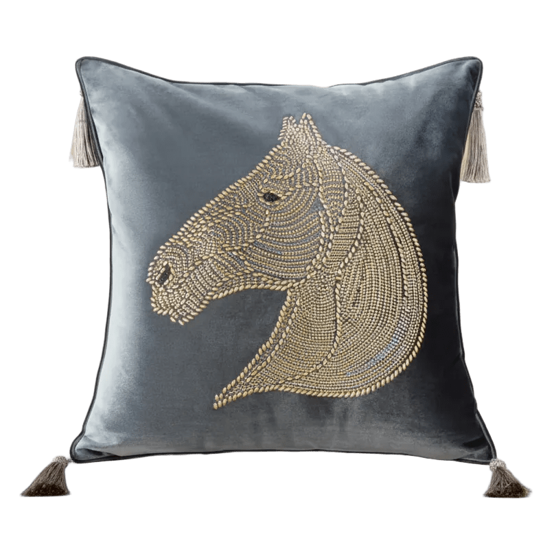 1100 Starlight Stallion Velvet Pillow Cover
