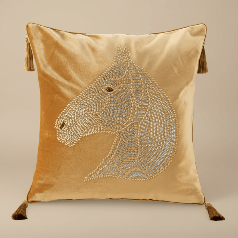 1100 Starlight Stallion Velvet Pillow Cover