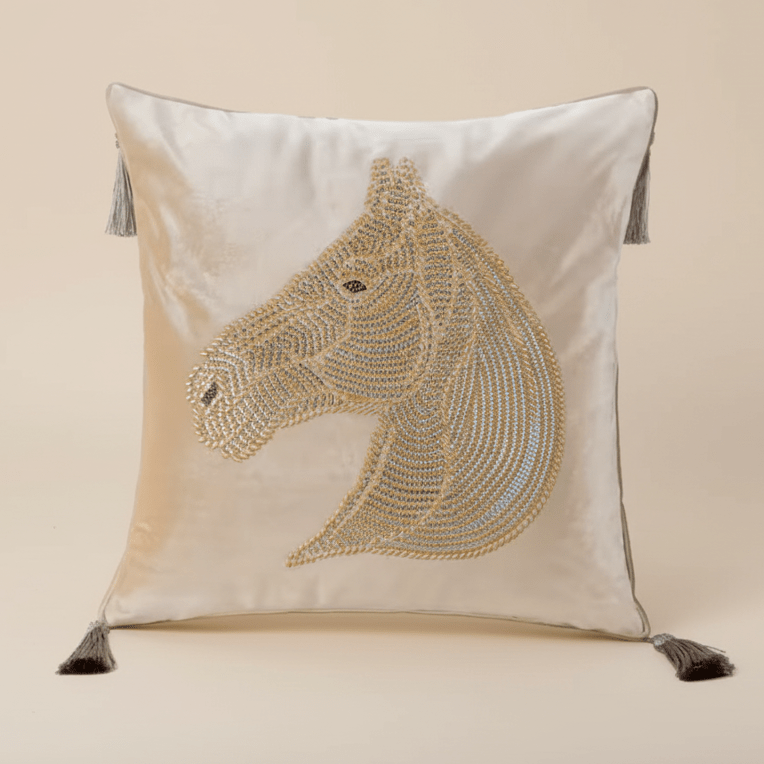 1100 Starlight Stallion Velvet Pillow Cover