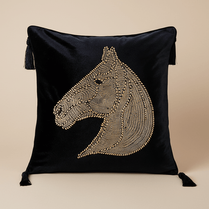 1100 Starlight Stallion Velvet Pillow Cover