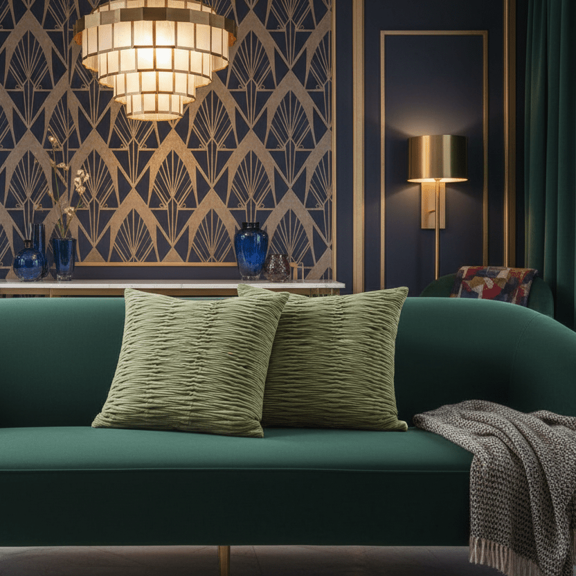 1143 Teagan Green Pillow Cover