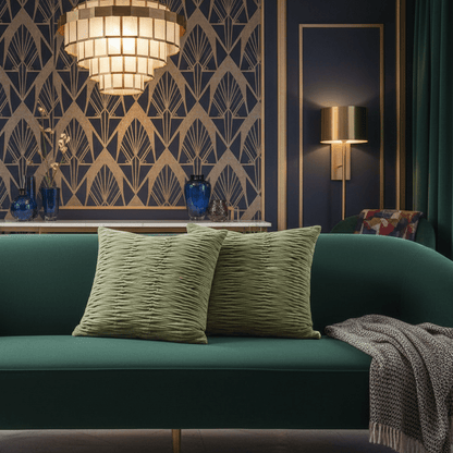 1143 Teagan Green Pillow Cover