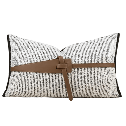 1122 The Small Leather Belt Pillow Cover