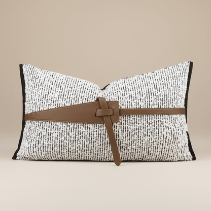 1122 The Small Leather Belt Pillow Cover