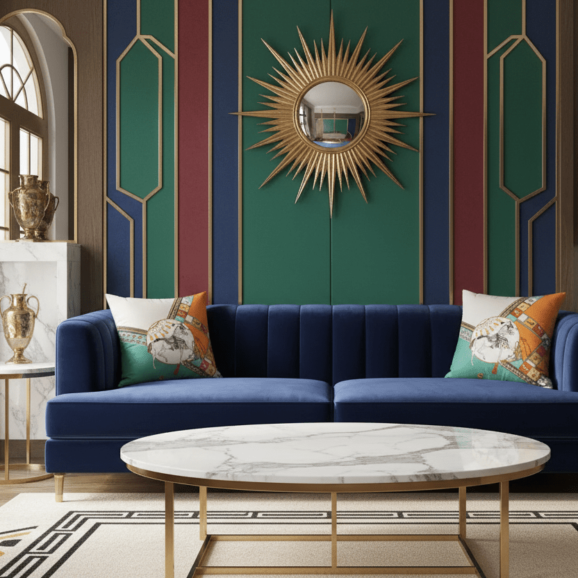 1135 Turquoise Palace Pillow Cover