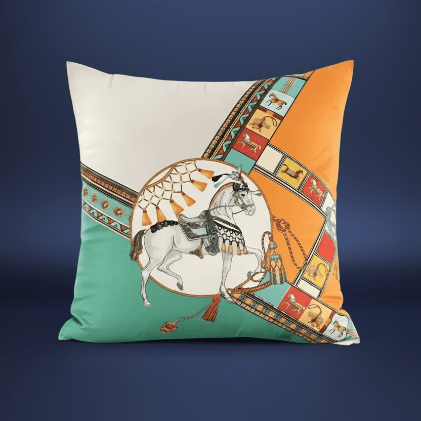 1135 Turquoise Palace Pillow Cover
