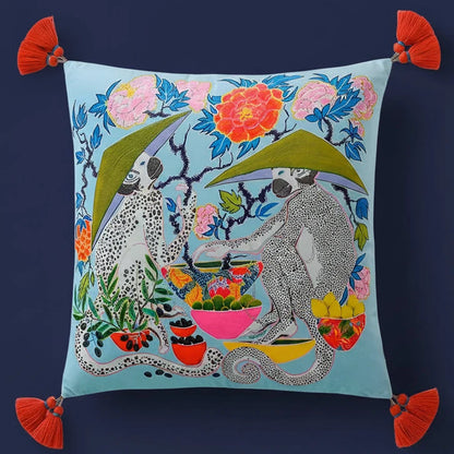 1165 Monkey Business Pillow Covers