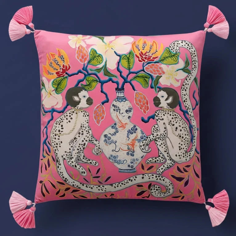 1165 Monkey Business Pillow Covers