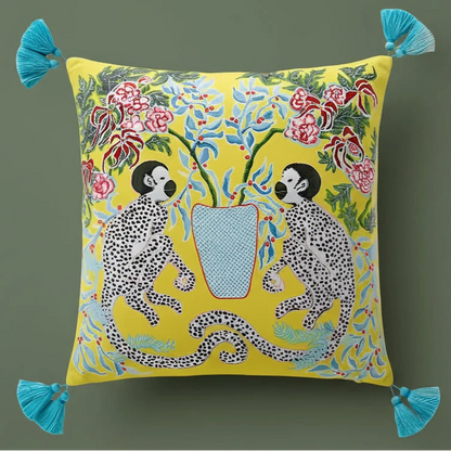 1165 Monkey Business Pillow Covers
