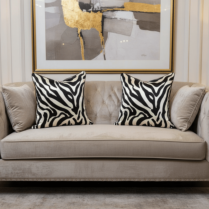 1139 Zebra Lavish Pillow Covers